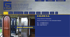 Desktop Screenshot of g-block.be